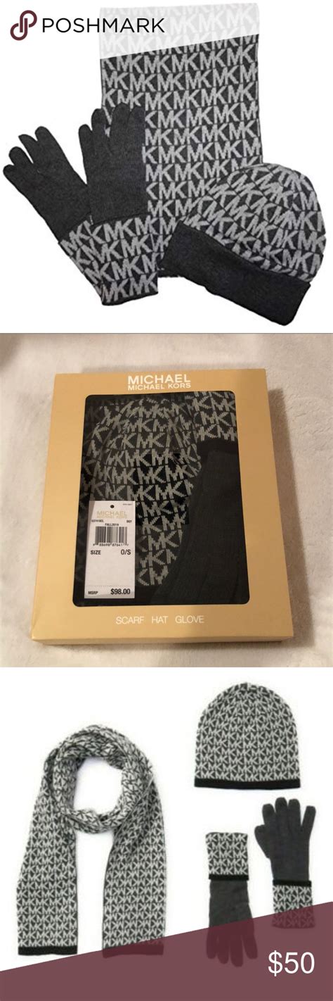 cheap michael kors scarf|michael kors hat and gloves.